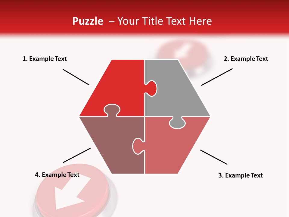 Buttons And Arrow PowerPoint Template