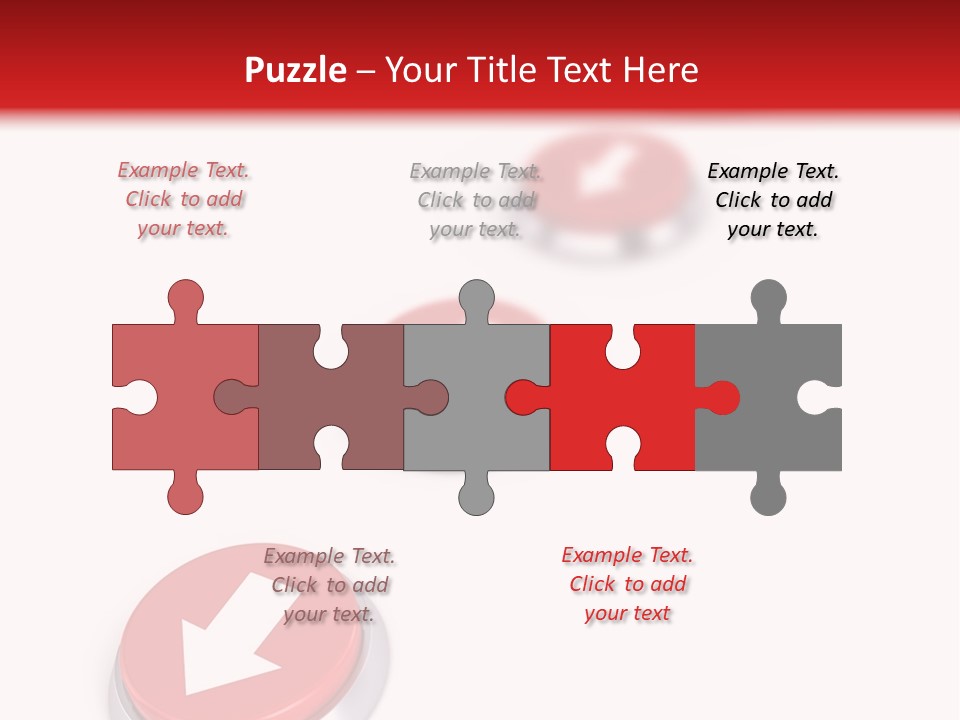 Buttons And Arrow PowerPoint Template