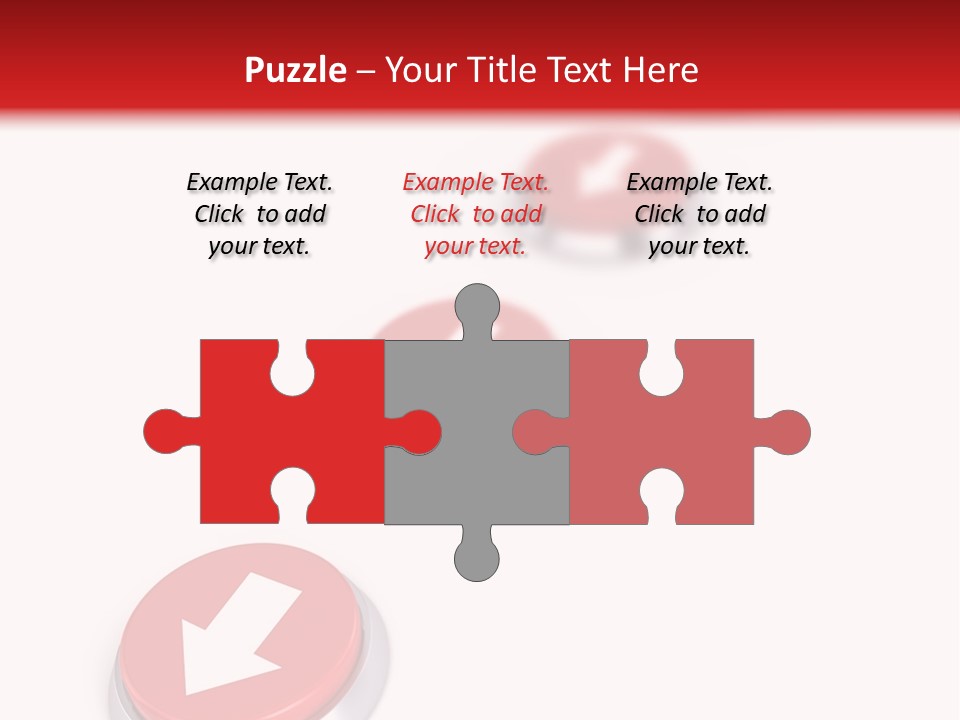 Buttons And Arrow PowerPoint Template