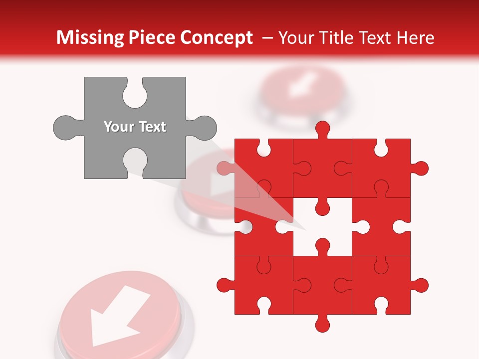 Buttons And Arrow PowerPoint Template