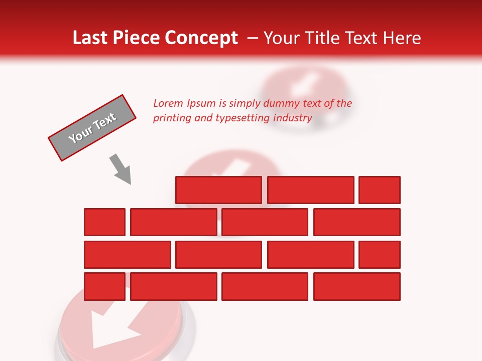 Buttons And Arrow PowerPoint Template