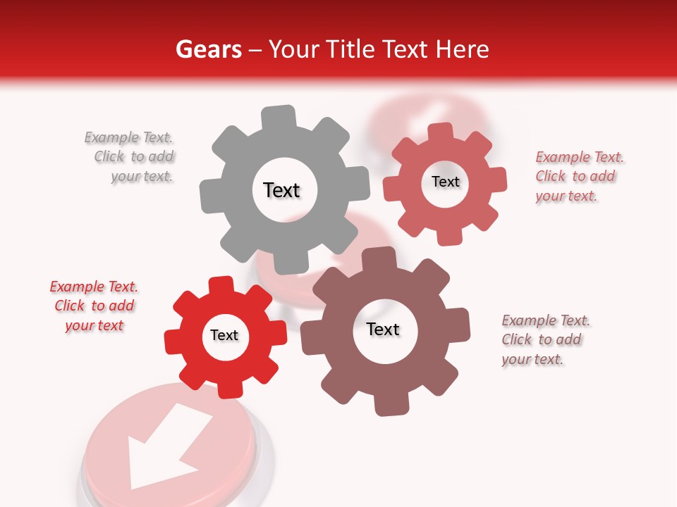 Buttons And Arrow PowerPoint Template