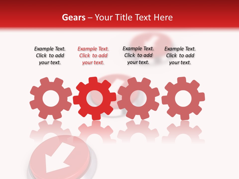 Buttons And Arrow PowerPoint Template