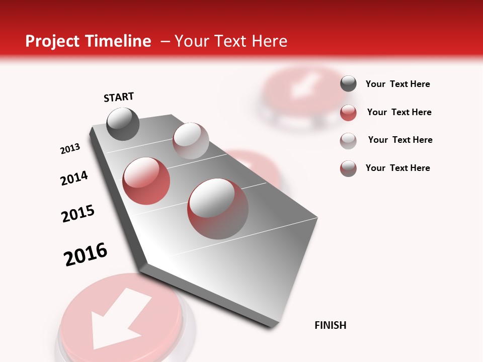 Buttons And Arrow PowerPoint Template