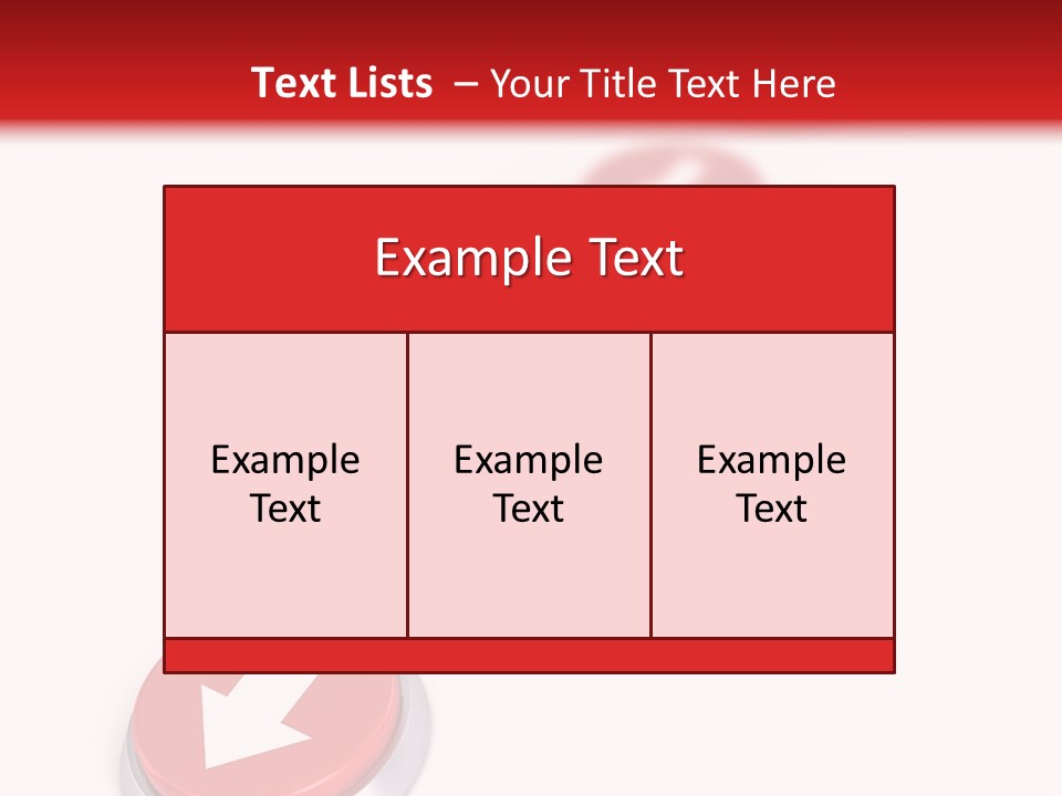 Buttons And Arrow PowerPoint Template