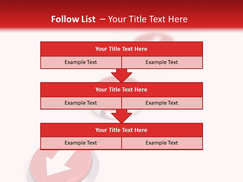 Buttons And Arrow PowerPoint Template