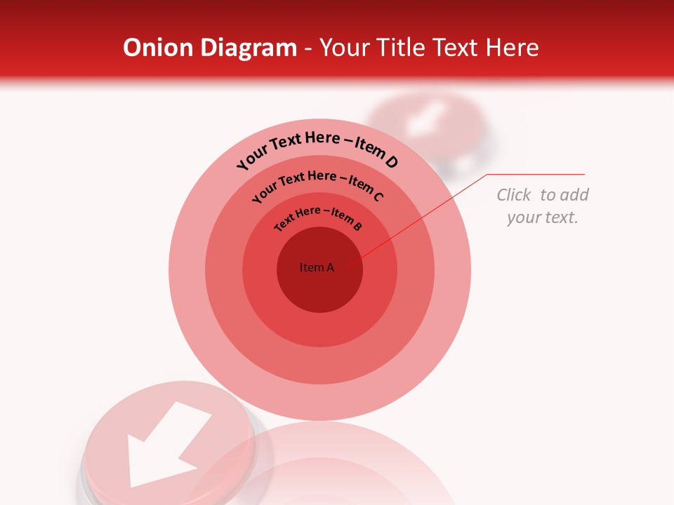 Buttons And Arrow PowerPoint Template