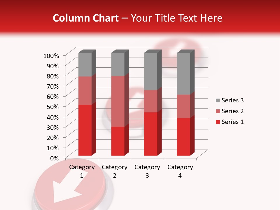 Buttons And Arrow PowerPoint Template