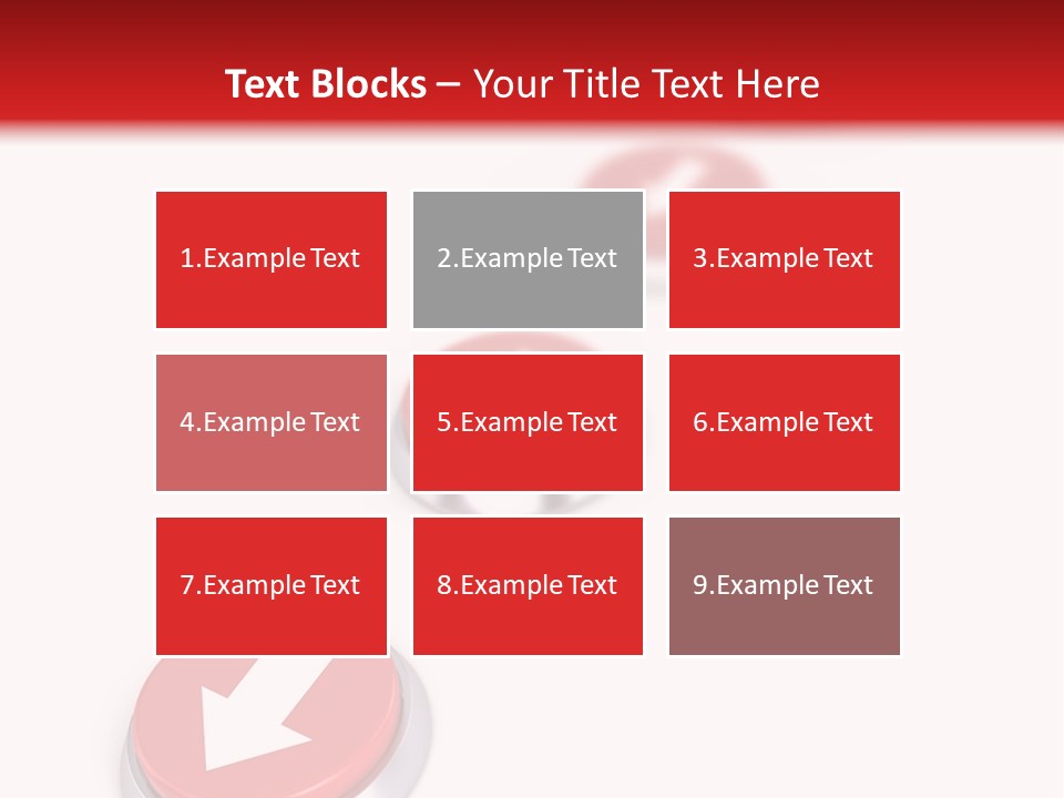 Buttons And Arrow PowerPoint Template