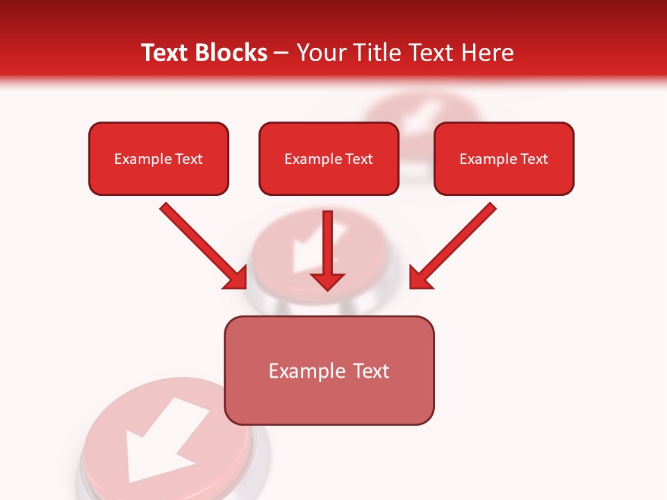 Buttons And Arrow PowerPoint Template
