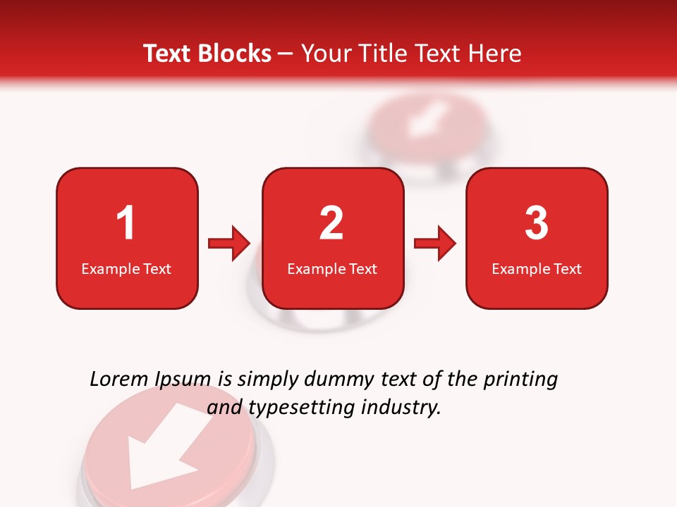 Buttons And Arrow PowerPoint Template