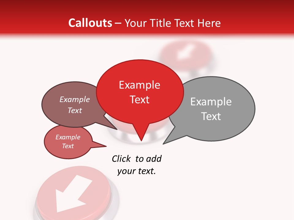 Buttons And Arrow PowerPoint Template
