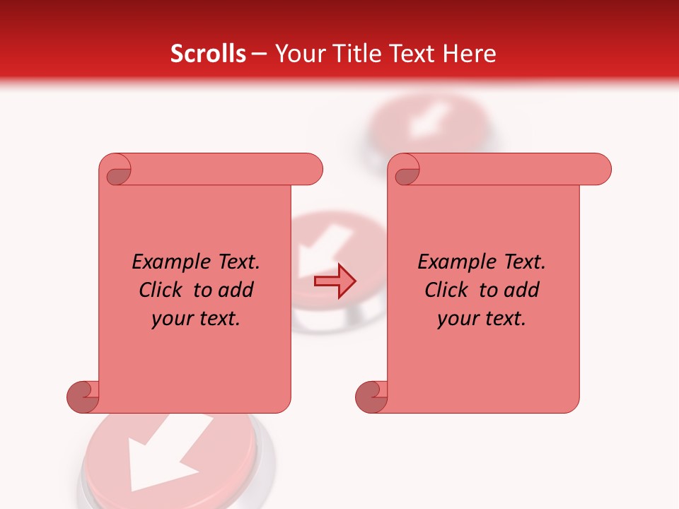 Buttons And Arrow PowerPoint Template