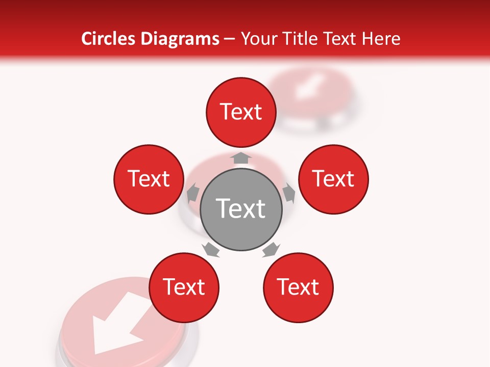 Buttons And Arrow PowerPoint Template