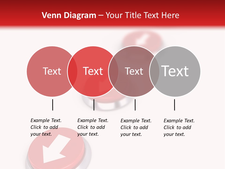 Buttons And Arrow PowerPoint Template