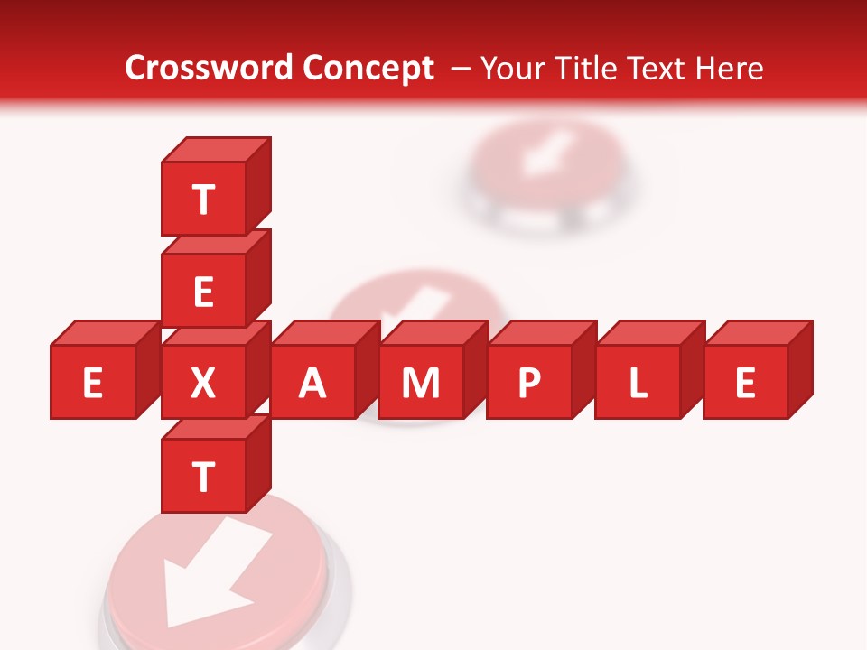 Buttons And Arrow PowerPoint Template