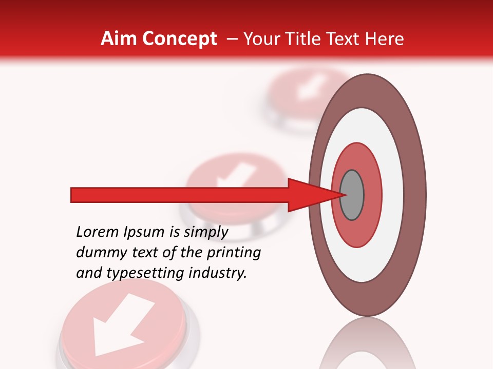 Buttons And Arrow PowerPoint Template