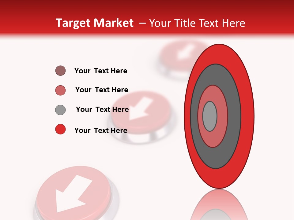 Buttons And Arrow PowerPoint Template