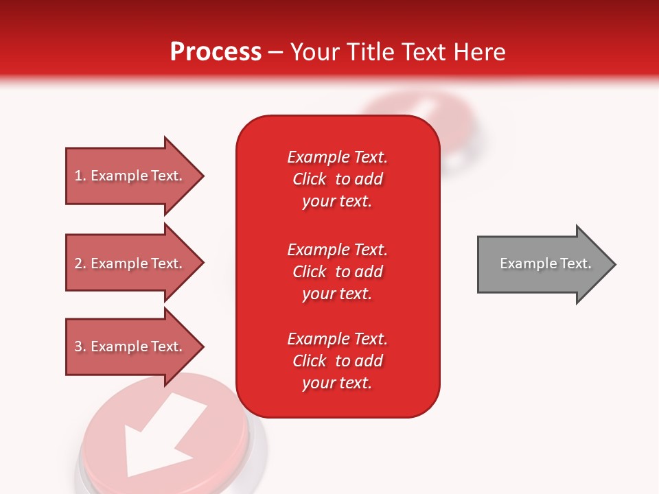 Buttons And Arrow PowerPoint Template