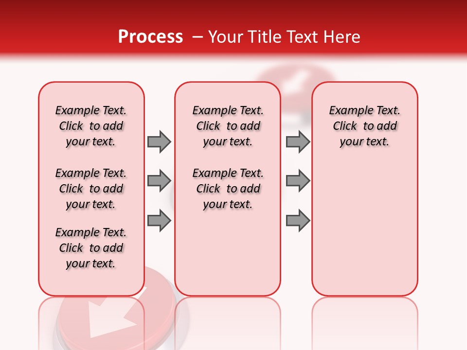 Buttons And Arrow PowerPoint Template