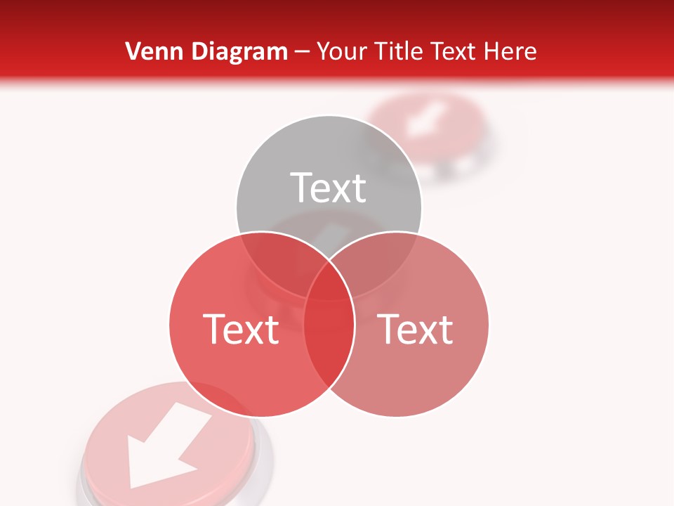 Buttons And Arrow PowerPoint Template