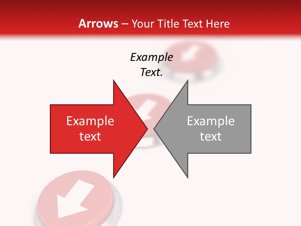 Buttons And Arrow PowerPoint Template