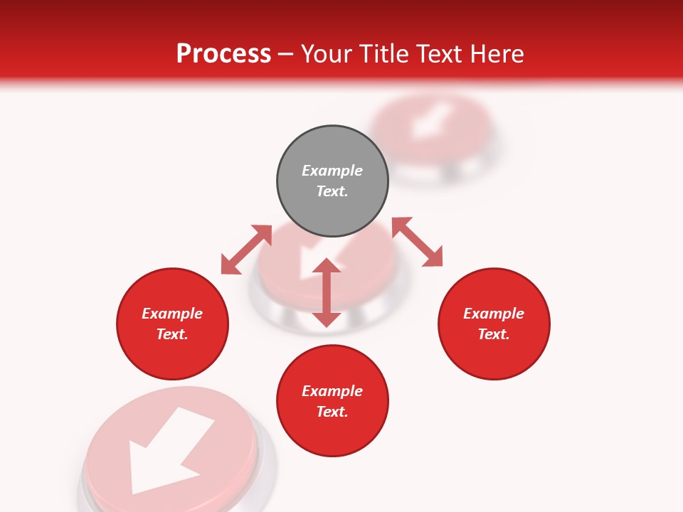 Buttons And Arrow PowerPoint Template