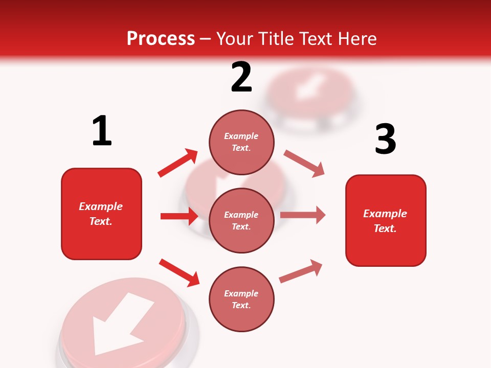 Buttons And Arrow PowerPoint Template