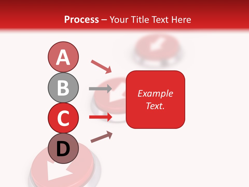Buttons And Arrow PowerPoint Template