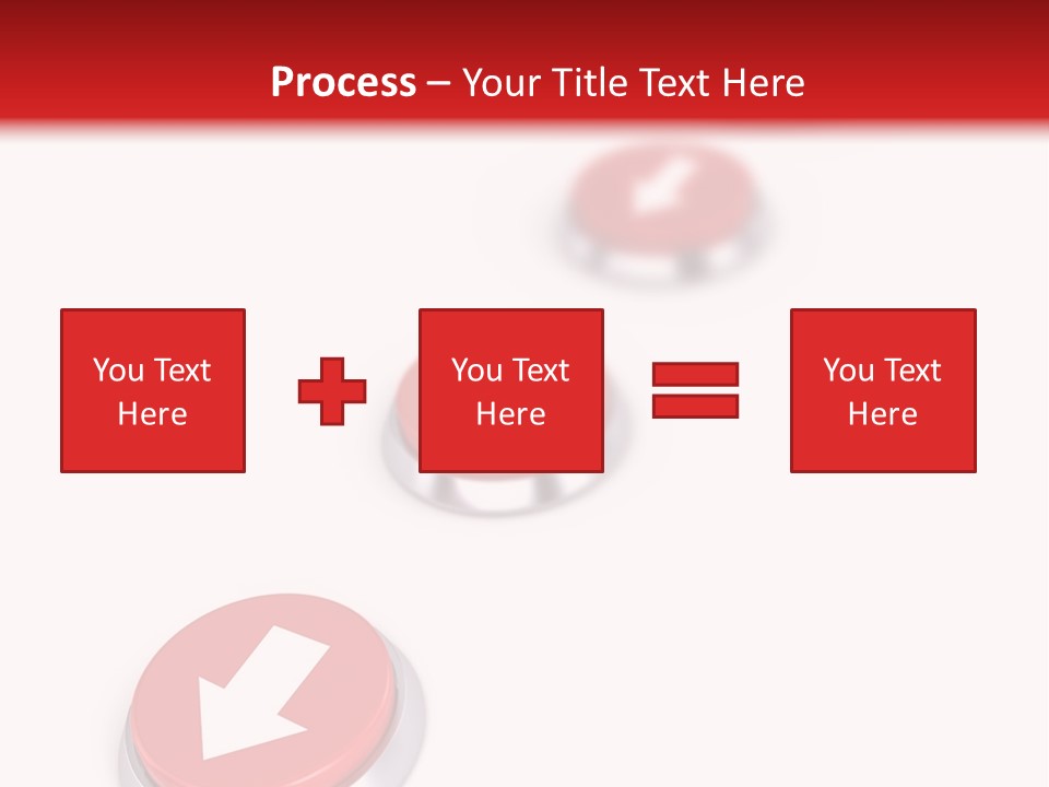 Buttons And Arrow PowerPoint Template