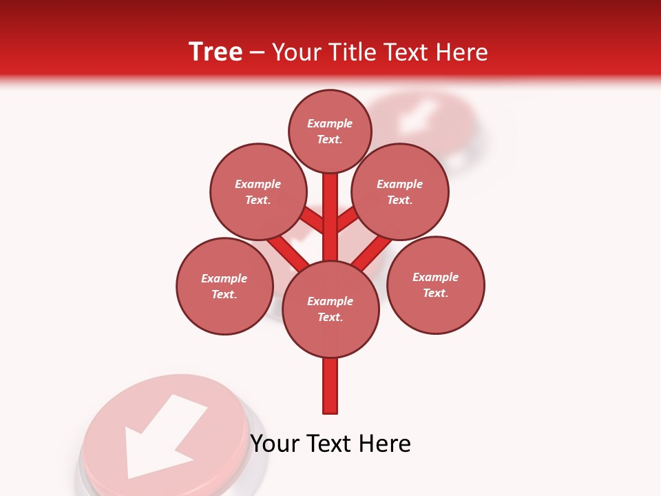 Buttons And Arrow PowerPoint Template