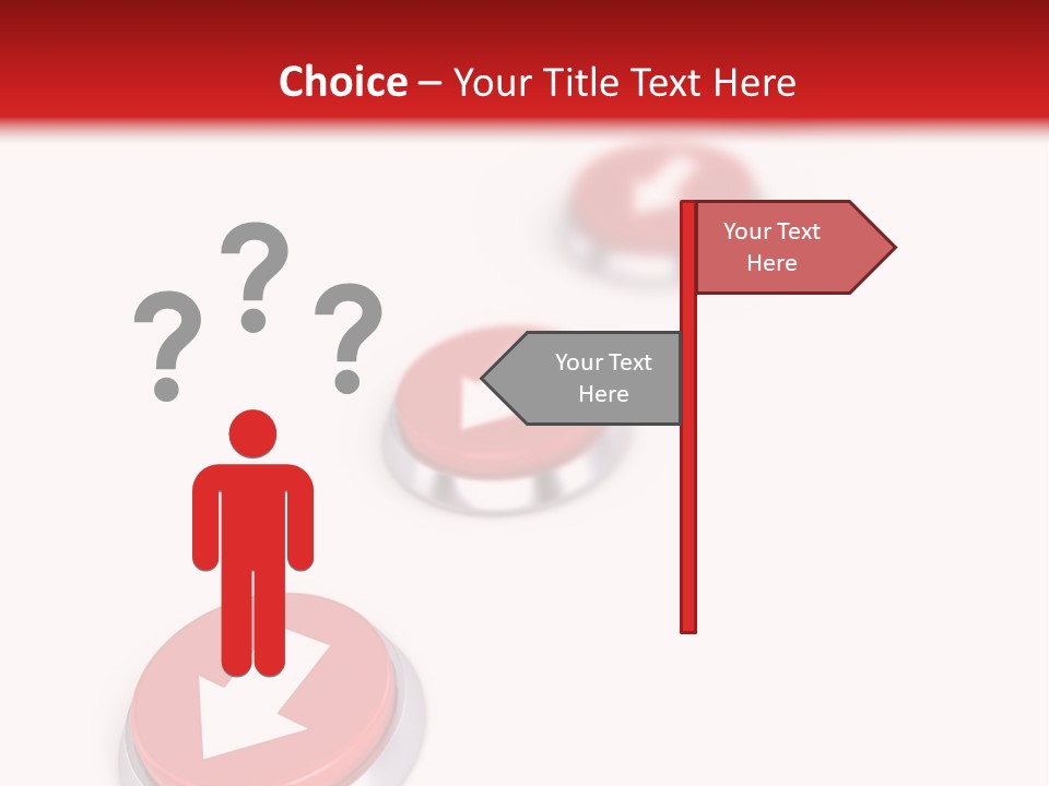 Buttons And Arrow PowerPoint Template