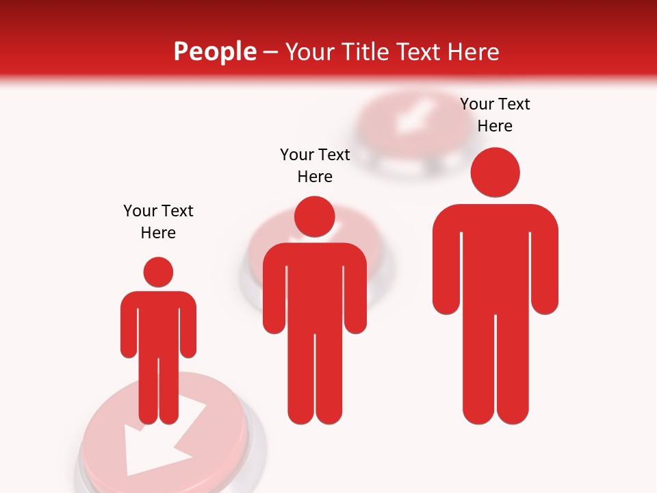 Buttons And Arrow PowerPoint Template