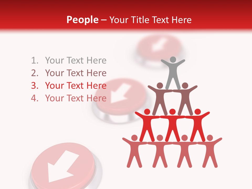 Buttons And Arrow PowerPoint Template