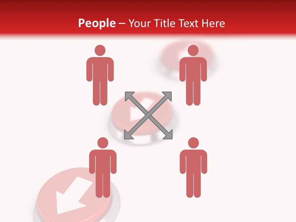 Buttons And Arrow PowerPoint Template