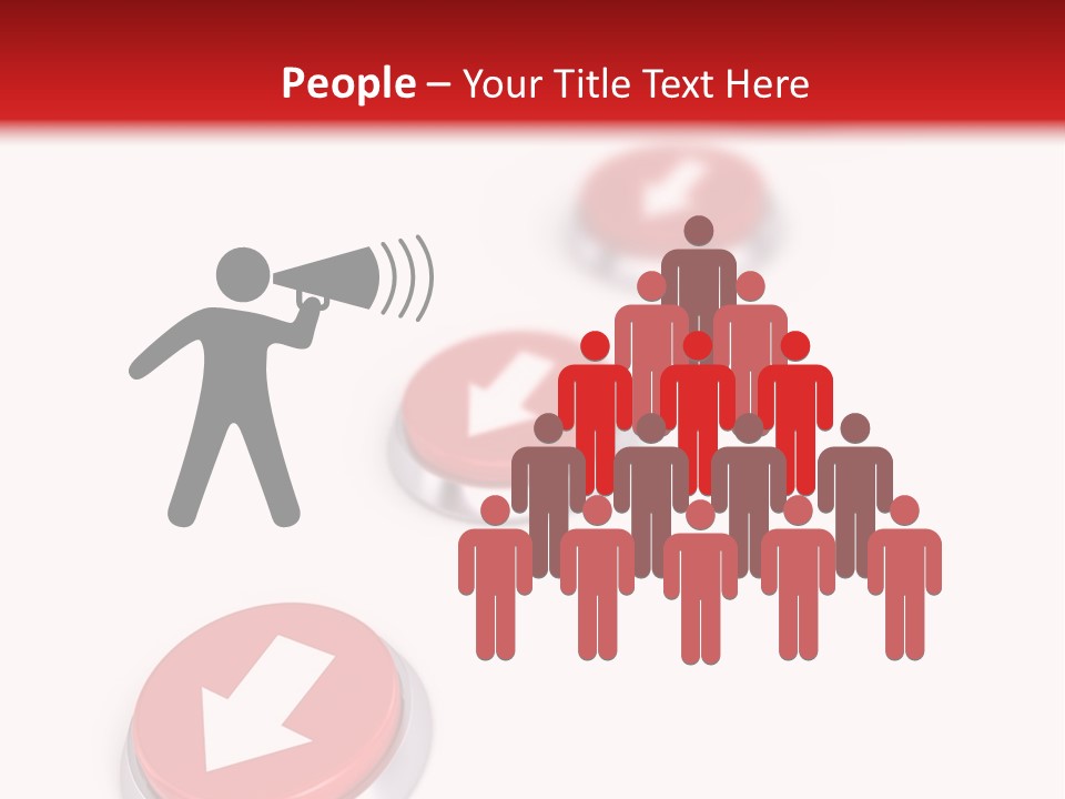 Buttons And Arrow PowerPoint Template