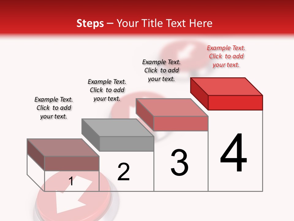 Buttons And Arrow PowerPoint Template