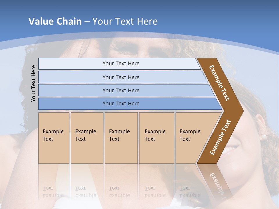 A Woman And Two Children Are Smiling For The Camera PowerPoint Template