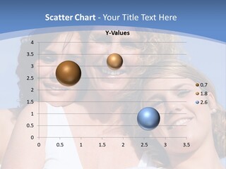 A Woman And Two Children Are Smiling For The Camera PowerPoint Template