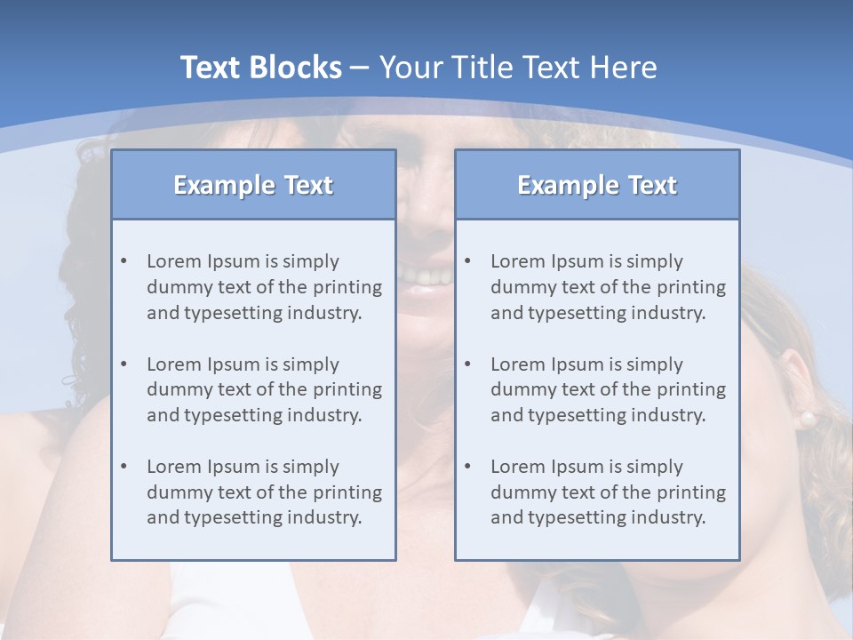A Woman And Two Children Are Smiling For The Camera PowerPoint Template