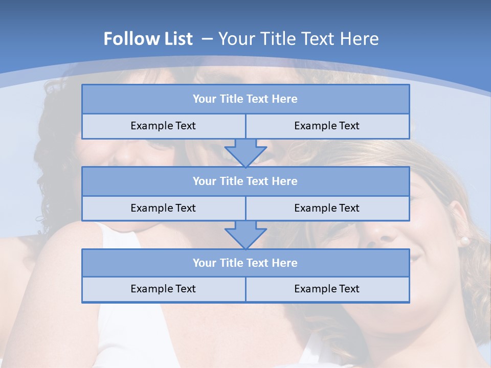 A Woman And Two Children Are Smiling For The Camera PowerPoint Template