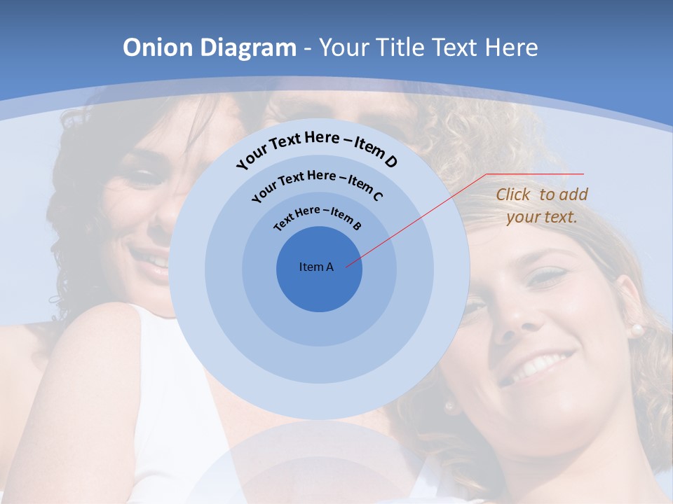 A Woman And Two Children Are Smiling For The Camera PowerPoint Template