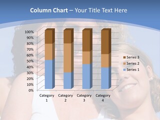 A Woman And Two Children Are Smiling For The Camera PowerPoint Template