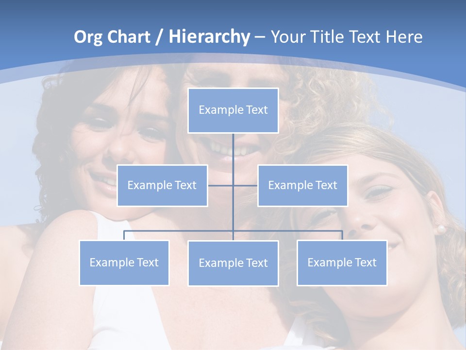 A Woman And Two Children Are Smiling For The Camera PowerPoint Template