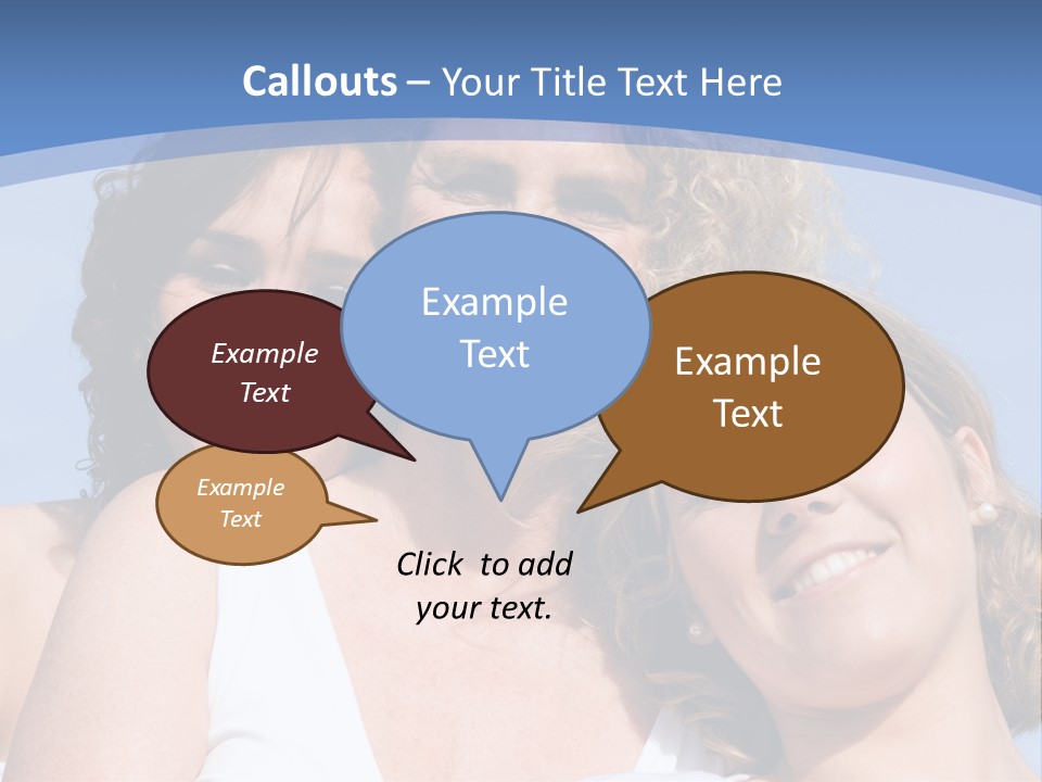 A Woman And Two Children Are Smiling For The Camera PowerPoint Template