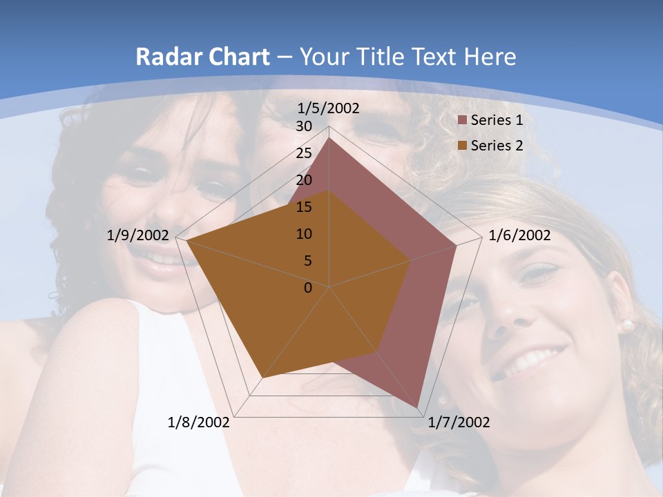 A Woman And Two Children Are Smiling For The Camera PowerPoint Template