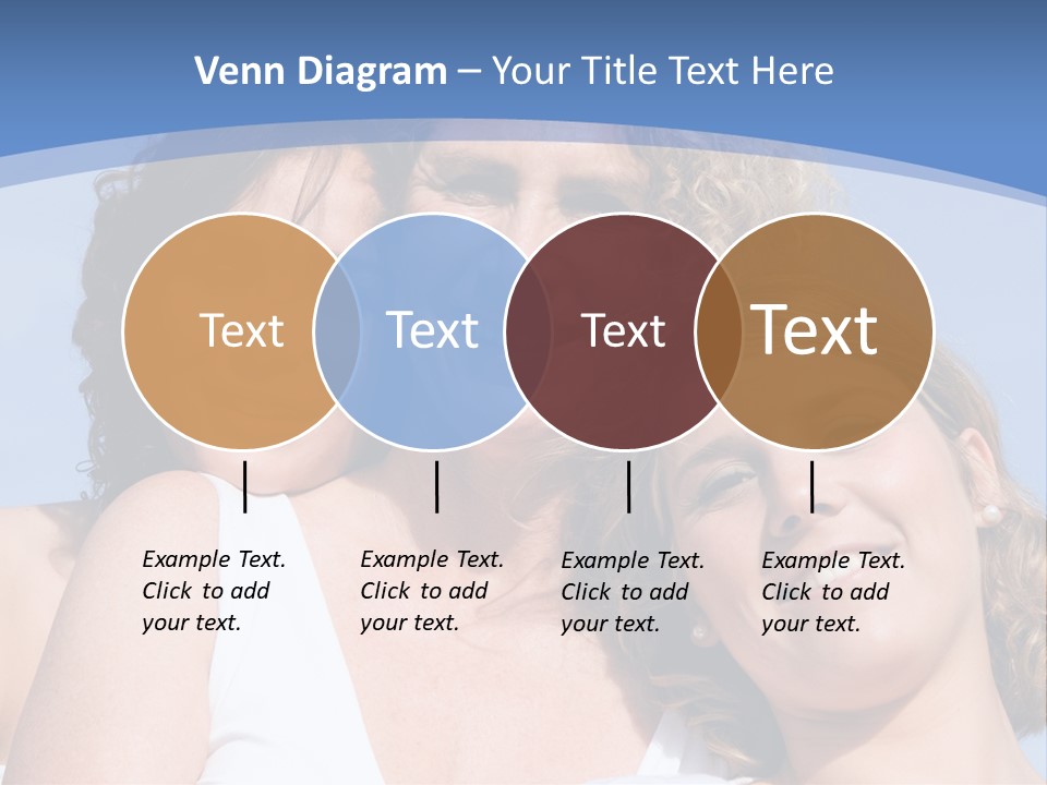 A Woman And Two Children Are Smiling For The Camera PowerPoint Template