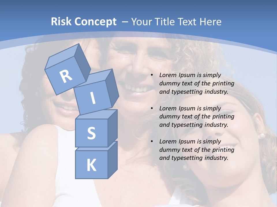 A Woman And Two Children Are Smiling For The Camera PowerPoint Template