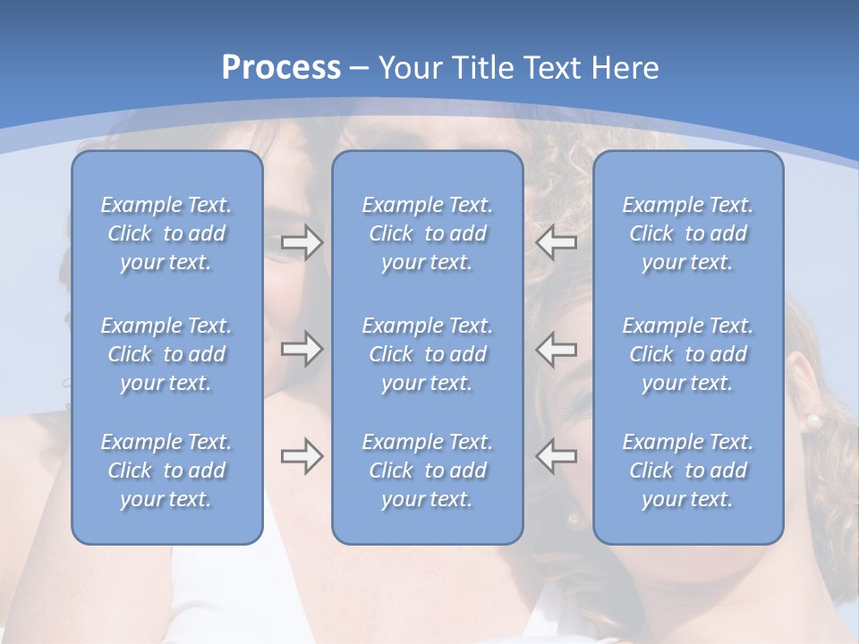 A Woman And Two Children Are Smiling For The Camera PowerPoint Template