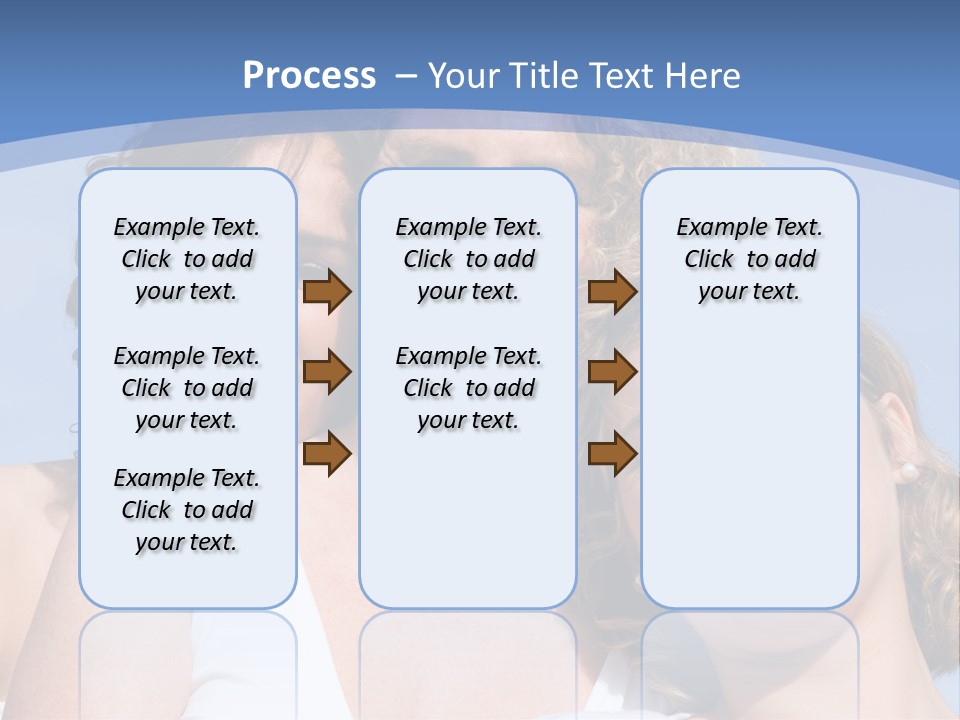 A Woman And Two Children Are Smiling For The Camera PowerPoint Template